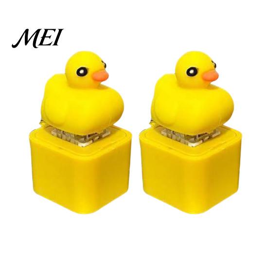 Portable Keychain Toy 1/2Pcs Seagull Mine Button Keychain, Rechargeable Fidget Clicker with Real Pocket-sized Stress Sound & LED Light, Mini