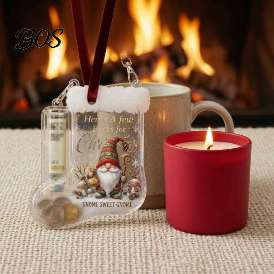 Ornament for Christmas Tree Cash Gift Stocking, Money Holder Hanging Ornament, Unique Creative Present Xmas Decoration Holiday Surprise