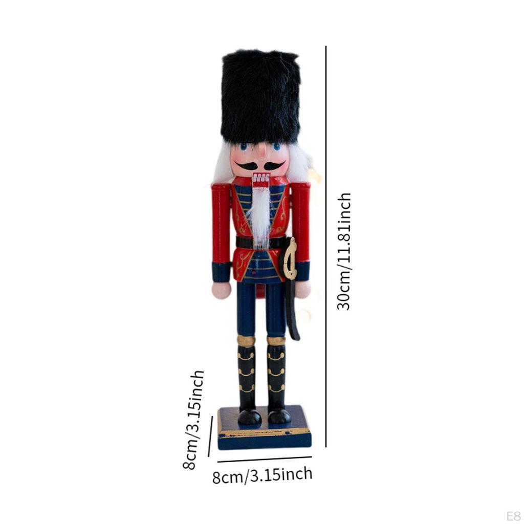 Nutcracker Figurine Christmas Decor Desk Crafts Traditional Ornament for