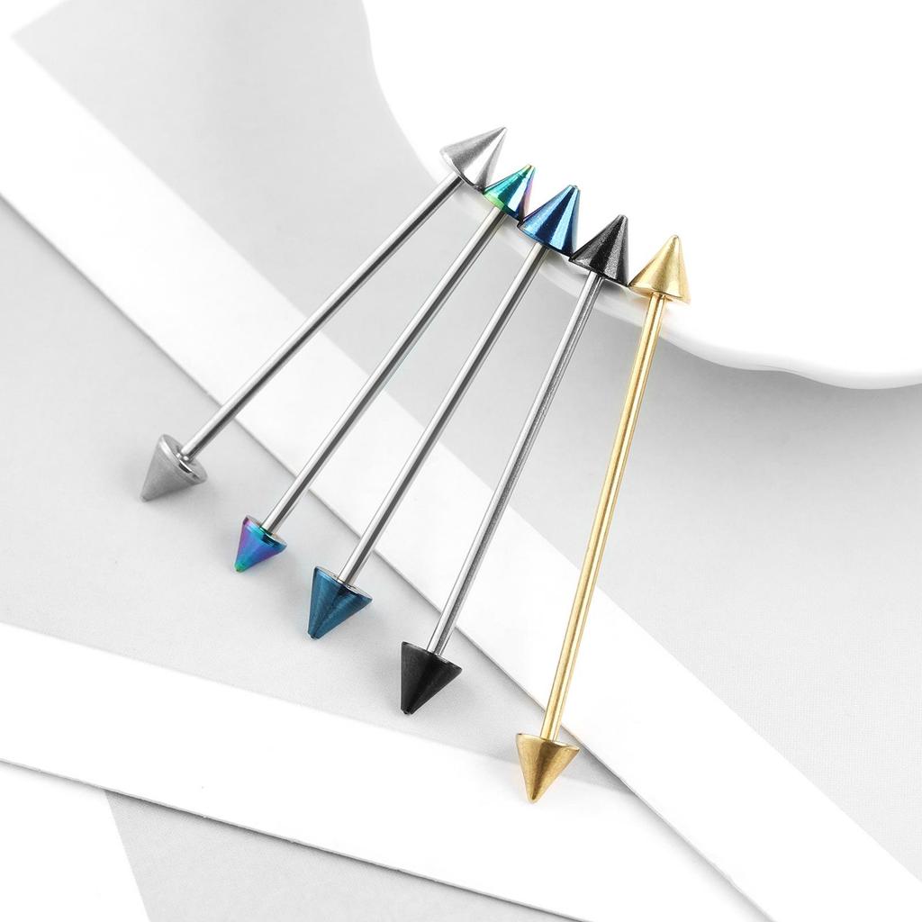 Набор сережек для хряща из нержавеющей стали Double-Arrow и пирсинг для пупка