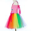 Girls Lollipop Candy Costume Rainbow Sweets Candyland Tutu Dress Baby Kids Festival Birthday Carnival Party Tulle Princess Dress