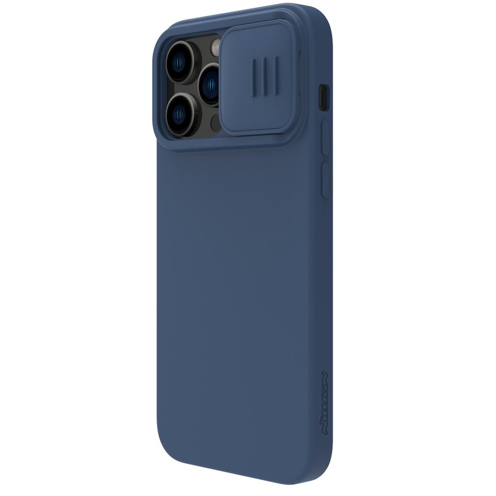 Nillkin CamShield Blue Silicone Case with Camera Cover for iPhone 14 Pro