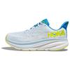 HOKA Clifton 9 Wide Ice Water Evening Primrose Men Sneakers White 1132210-IWEP