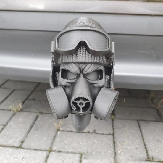 Чехол для прицепа со стальным шлемом и противогазовой маской Чехол для прицепа в форме забавные чехлы для прицепного устройства Аксессуары для буксировщиков и автофургонов