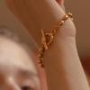 Эксклюзивная специальная цена_Браслет средней длины с овальной шариковой цепочкой SHBR0011