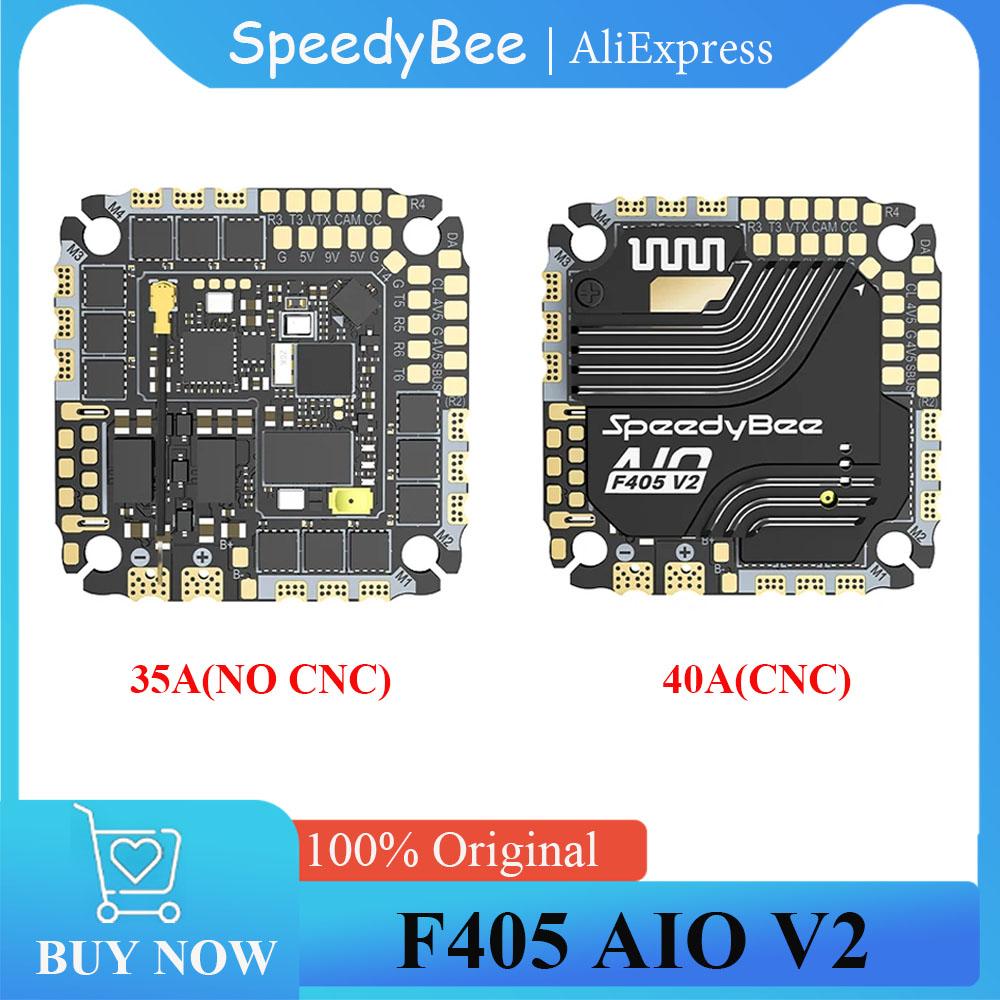 SpeedyBee F405 AIO V2 35-40A Flight Control and ESC Integrated Model Blue-jay 25.5x25.5 3-6S Aircraft Controller