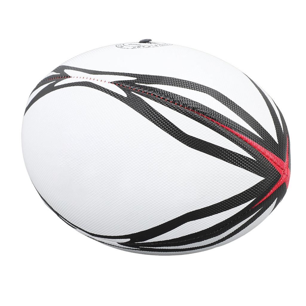 Номер 9 Регбийный мяч Надувной тренировочный мяч Высокая эластичность ПВХ Регбийный мяч для матчей и ежедневных тренировок Белый