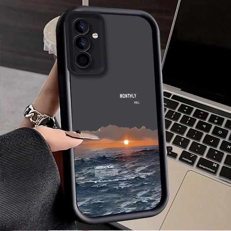 Чехол «Закат на море» для Samsung Galaxy S25 Ultra Plus S24 S23 S22 S21 S20 FE A73 A72 A71 A56 A55 A54 5G A52 A52S A51 4G