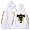 Аниме Black Clover Black Bulls Squad Emblem Hoodies Yami Asta Magic Knights Толстовки Мужские Женские Повседневные Harajuku Streetwear