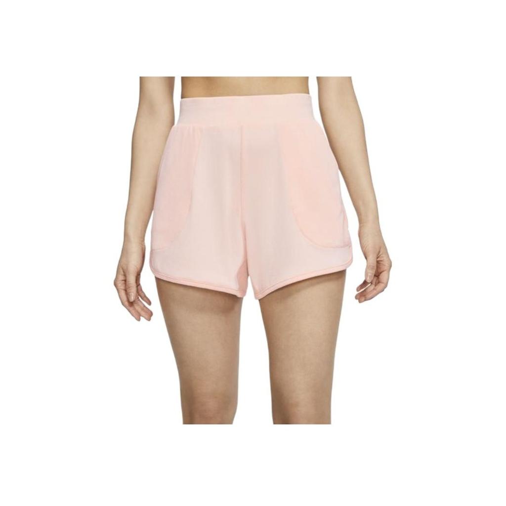 Nike Свободные ребристые шорты для йоги женские шорты оранжевого цвета CQ8839-664