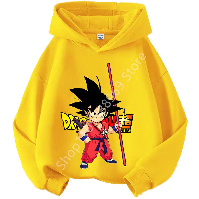 Худи для детей Dragon Ball Chibi Characters Размеры 100-160 Возраст 3-12 лет Мальчики Повседневная Спортивная Детская Толстовка