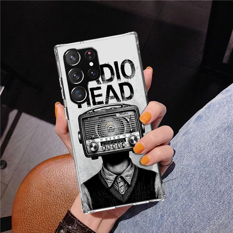 Чехол для телефона Bnad R-Radiohead для Samsung Galaxy S24 S25 Edge S26 Ultra S23 S22 S21 Plus S20 FE + Персонализированная печатная крышка Galaxy