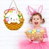 Cartoon Wooden Decoration Door Number Easter Bunny Pendant
