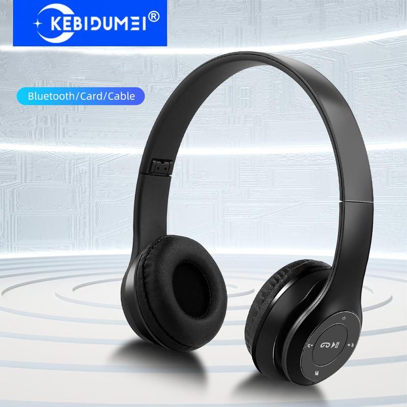 Беспроводные игровые наушники Bluetooth 5.0, беспроводные наушники с двумя режимами, наушники с шумоподавлением для музыки, поддержка SD-карты с микрофоном