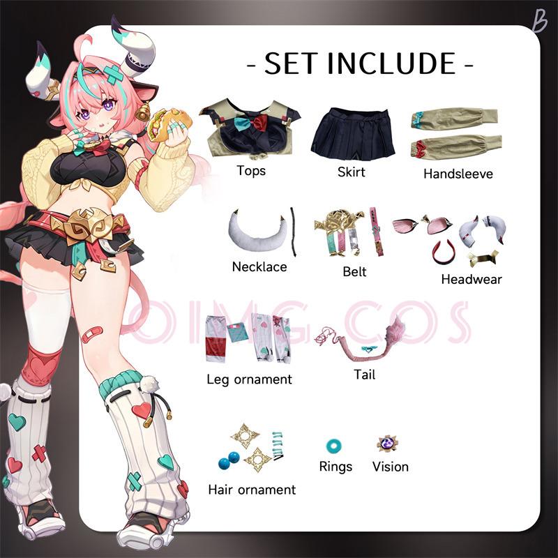 Genshin Impact Varesa Cosplay Costume Adult Carnival Uniform Anime Halloween Party Costumes Masquerade Women Game