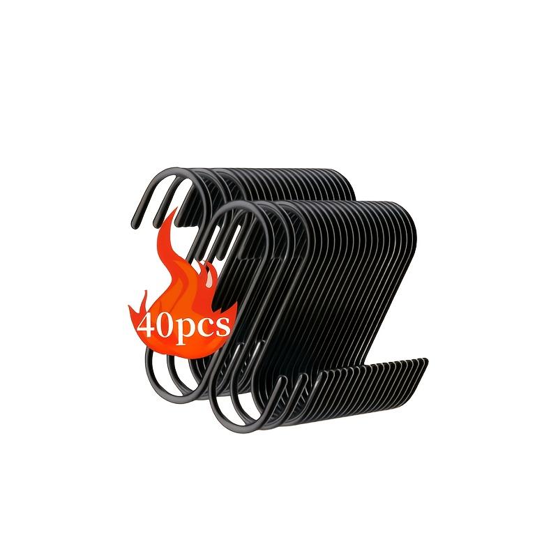 40pcs Durable heavy-duty metal S The hook is easy to install, anti-slip, and resistant to corrosion. Its modern design is suitable for plants,
