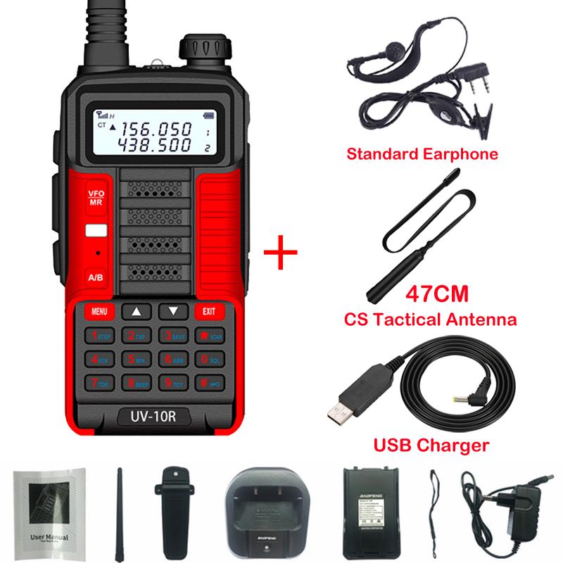 BAOFENG UV10R V2 10 Вт Мощная Радиостанция Дальнего Действия 50 км Обновление Канала от UV-5R UV5R Любительская Двусторонняя Радиостанция
