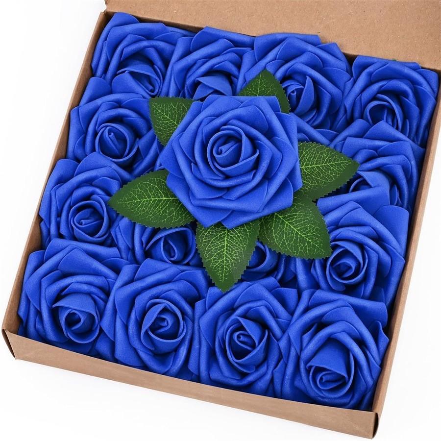 Foam Rose Flower Wedding Centerpiece Accessories With Stem For Home And Outdoor Decor