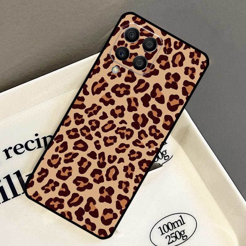 Роскошный чехол с леопардовым принтом для Samsung Galaxy M15 M55 M12 M13 M14 M54 M23 M16 M11 M21 M31 M20 M34 M52 M32 M36 M56