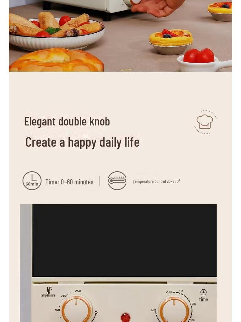 Xianke Большая вместимость Многофункциональная вертикальная электрическая духовка с зеркальной отделкой
