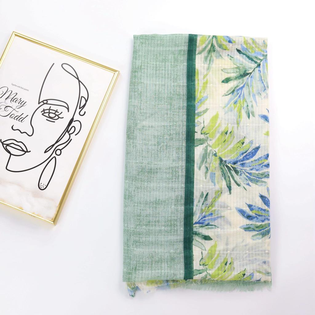 2024 Spring And Autumn Winter New Cotton And Hemp Long Thin Scarf Travel Versatile Sunscreen Warm Shawl For Women