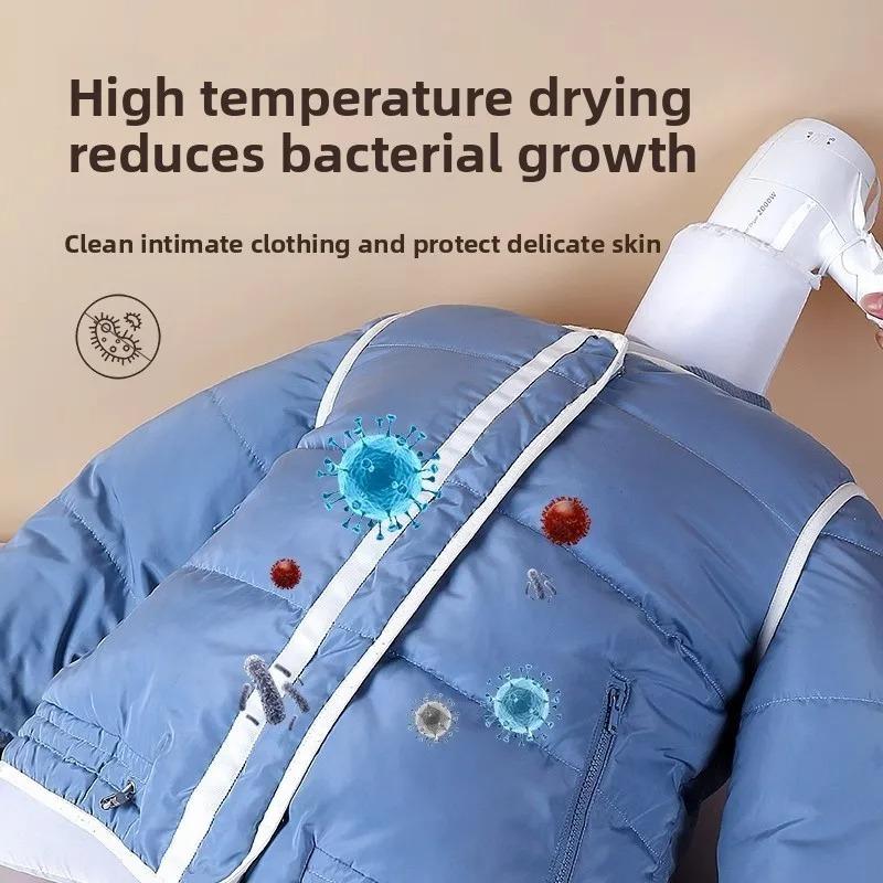 1-10PCS Portable Clothes Drying Bag Hair Dryer Port Fast Folding Garment Dryer for Travel Dorm Down Jacket and Delicates Care