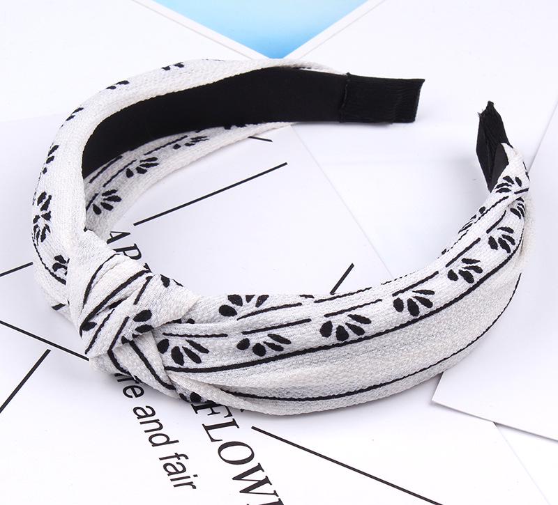 Women Fashion Elegant Cloth Knotting Fashion Leaves Wide Hairband Headband Hair Accessories