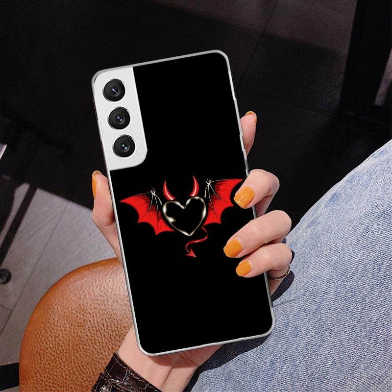 Готический вампир Алый Арт Чехол для телефона для Samsung Galaxy S24 S25 Edge S26 Ultra S23 S22 S21 Plus S20 FE + Персонализированная печать Обложка