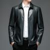 Осенняя новая мужская повседневная кожаная куртка с лацканами, молодежная мода и удобная куртка, красивая мужская одежда