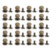 20PCS 9 X 8mm DIY Copper Rivets Round Head Nipple Nail Bag Shoes Accessories for Leather