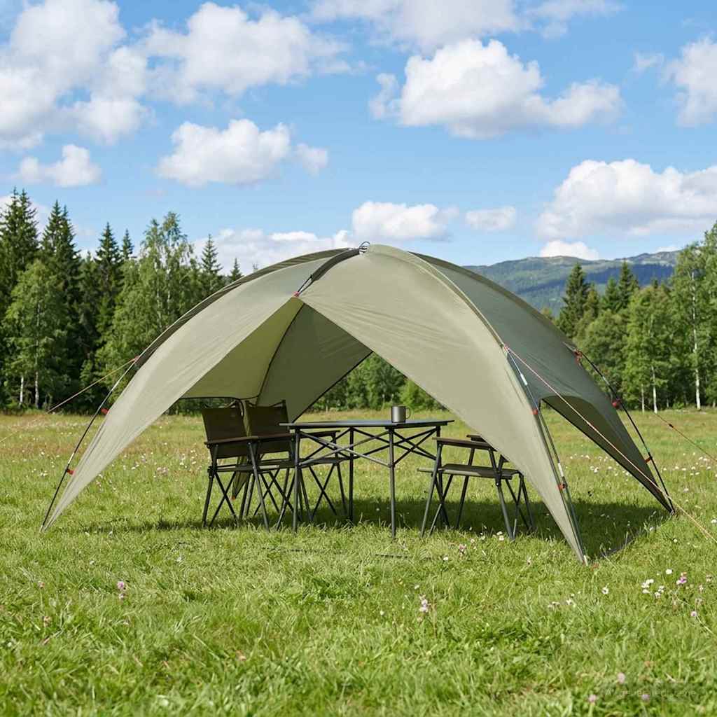 Camping Tent with Rainfly Waterproof Dome Olive Green