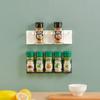 Kitchen Spice Jar Rack Bottle Rack Kitchen Organizer Storage Wall Mount Jars Spice Holder Tools Clip Rack Cabinet Door Hooks