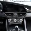 Для Alfa Romeo Giulia Stelvio 2017 2018 ABS углеродное волокно салон автомобиля центральная консоль кондиционер вентиляционная рамка отделка