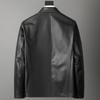 Autumn and Winter New Style Genuine Leather Jacket Men's Cowhide Jacket Lapel Business Jacket Korean Style Simple Style Leather Jacket