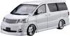 Aoshima Bunka Kyozai Серия 'Тюнингованные Автомобили' №7 Toyota Silk Blaze Alphard 2005 Пластиковая Модель (АОСИМА) 1/24 Нет. MNH/ANH10/15W