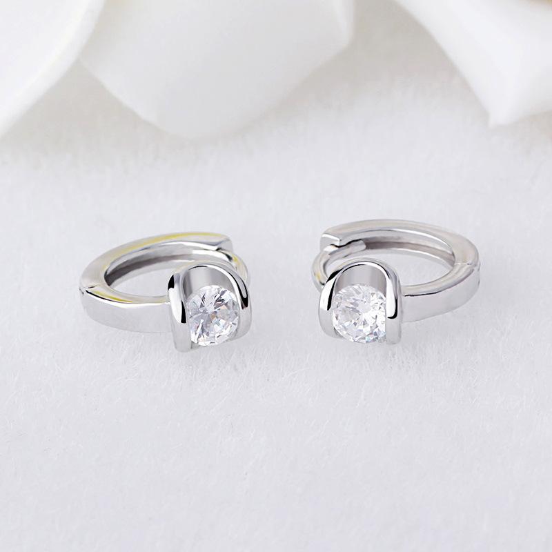 Женские корейские модные противоаллергенные 925 посеребренные мини-милые простые серьги-кольца, женские украшения для ушей, серьги, подарки на Рождество