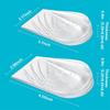 2 Pairs of 3-Layer Adjustable Heel Wedge Pads for Supination and Pronation Correction - Silicone Heel Insoles for Foot Alignment and Knee Pain Relief