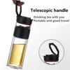 Double Wall Glass Water Bottle Tea Cup Office Travel Mug w/Tea Separator 400ml