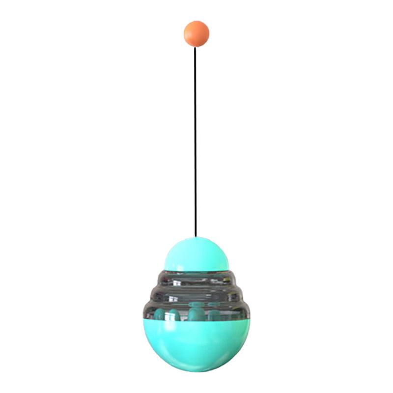 Интерактивная игрушка-кормушка для собак и кошек, для мелких животных, IQ-тренинг, улучшение для котят и щенков, медленно качающаяся, просыпающая корм, контейнер для еды