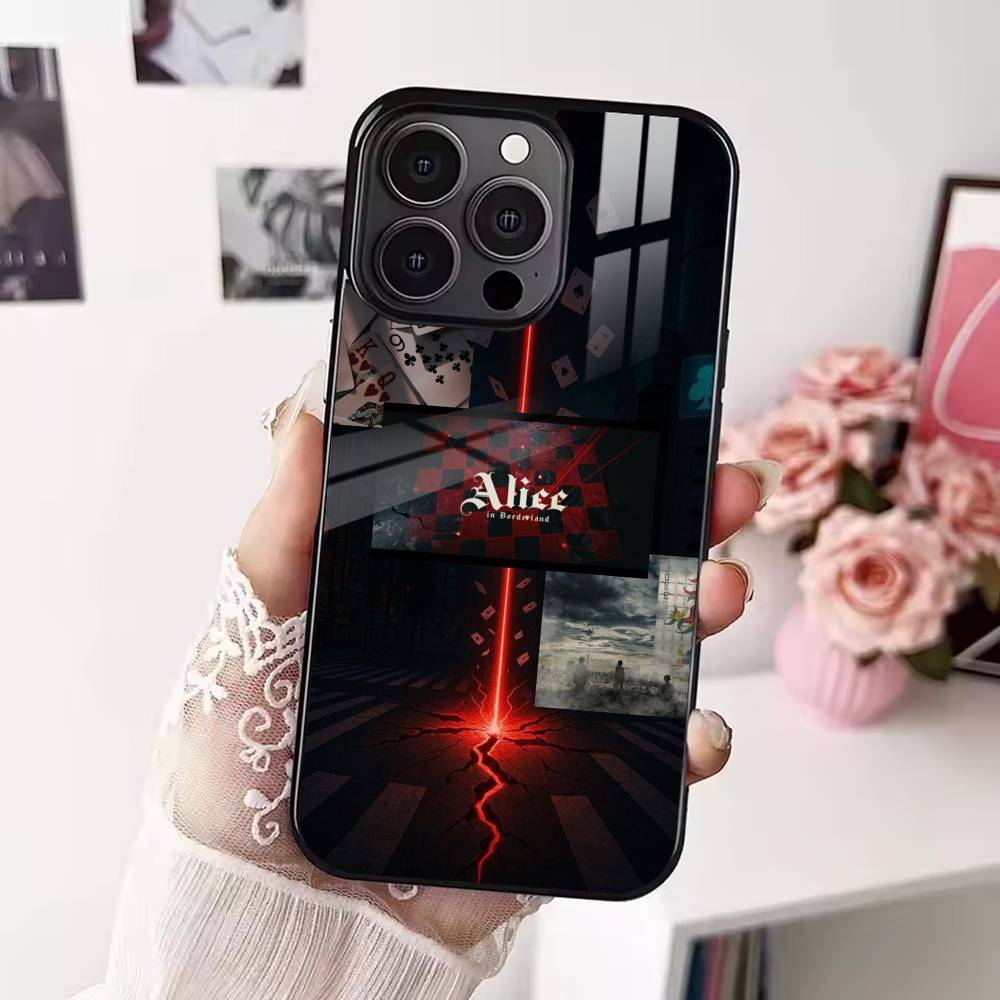 Горячий ТВ-сериал «Алиса в Пограничье» Чехол для телефона для iPhone 17 16 15 14 13 12 Pro Max Plus для Magsafe Зеркальный Беспроводной Магнитный Чехол
