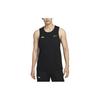 Solid Color Casual Running Comfortable Sweat-Absorbent Breathable Sleeveless Round Neck Vest Men Tops Black FN3987-010