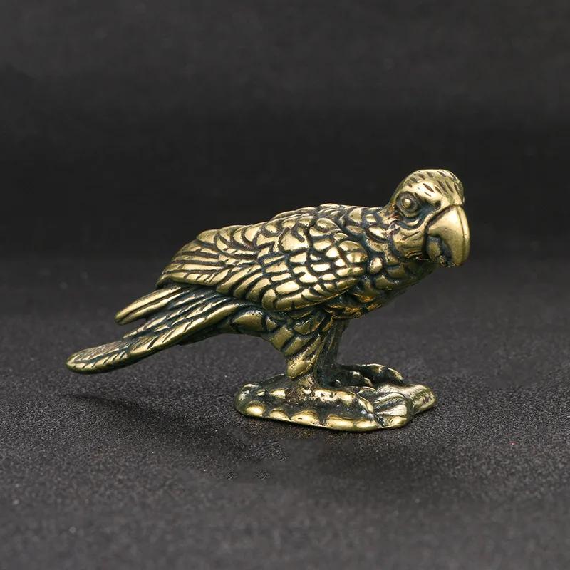 Винтажные фигурки орлов из чистой латуни, украшения для дома и сада, украшения для офисного стола, домашний декор, поделки, миниатюры для сказочного сада