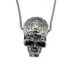 Винтажный властный кулон из сплава черепа, ожерелье из нержавеющей стали, персонализированные модные мужские аксессуары в стиле панк-рок, хип-хоп