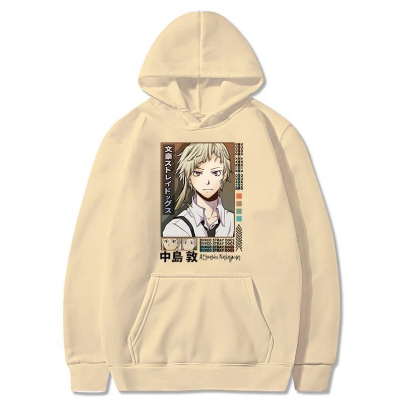 Bungo Stray Dogs Anime Hoodie Casual Fleece Sweatshirt Teens