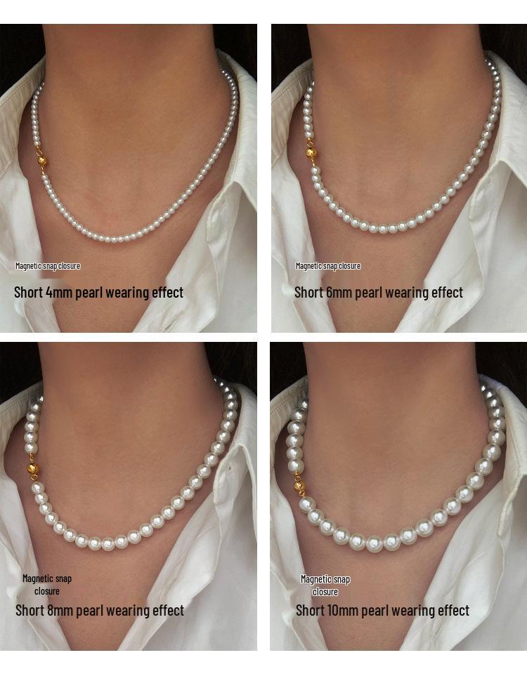 Shi Jia 2025 Женское роскошное многослойное колье-чокер из микро-жемчуга