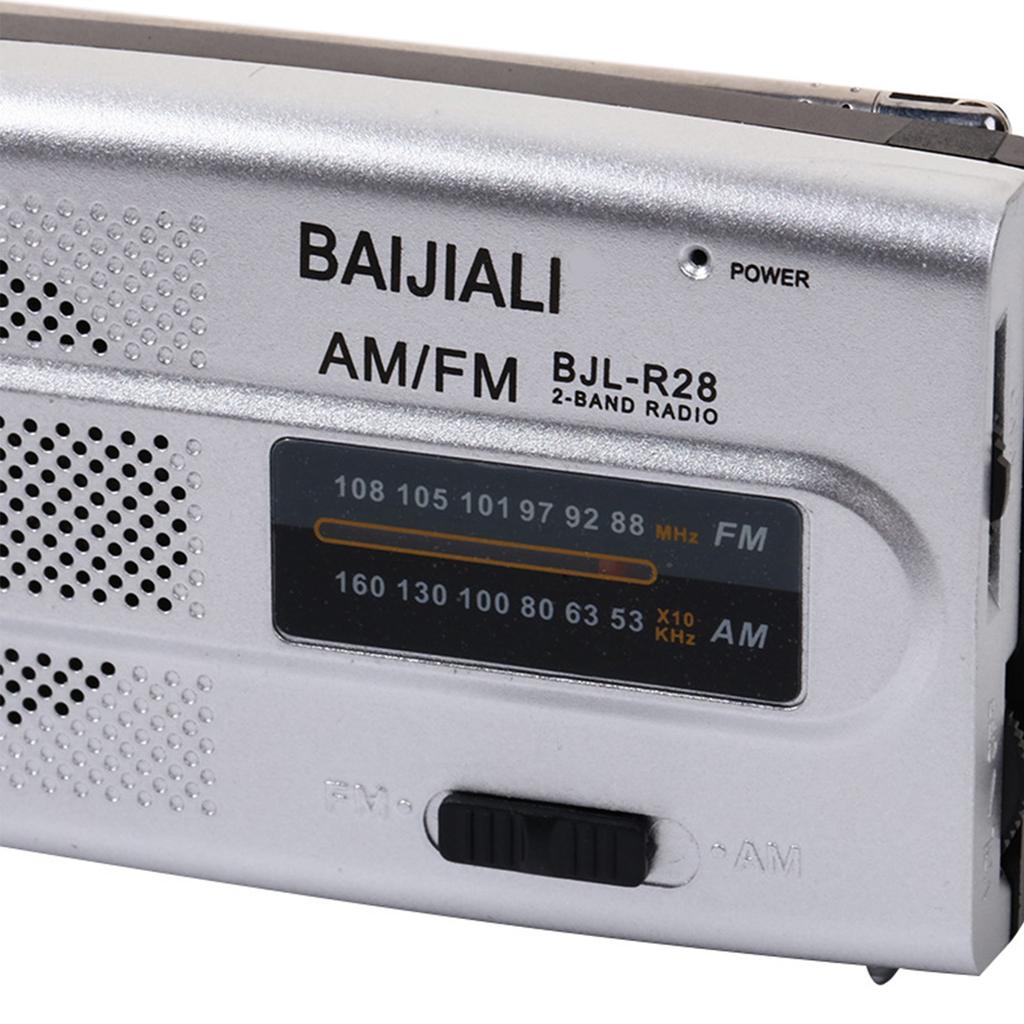 Мини цифровое AM/FM радио на батарейках, ручной поиск каналов, приемник коротких/длинных волн, встроенный динамик для пожилых людей
