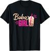 Футболка унисекс с принтом 'Любители напитков с бабл-ти Boba Girl' Подарок