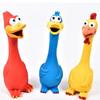 Flexible Squeaky Dog Toys Simulation Pet Squeeze Sound Toy Creative Latex Screaming Chicken  Horse