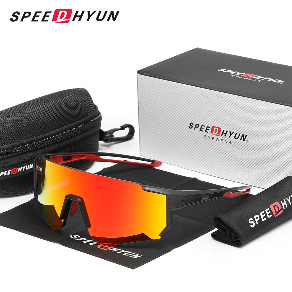 SPEEDHYUN Новые мужские/женские солнцезащитные очки для велоспорта, поляризованные, UV400, очки для велоспорта на открытом воздухе, скалолазания, катания на лыжах, модные очки