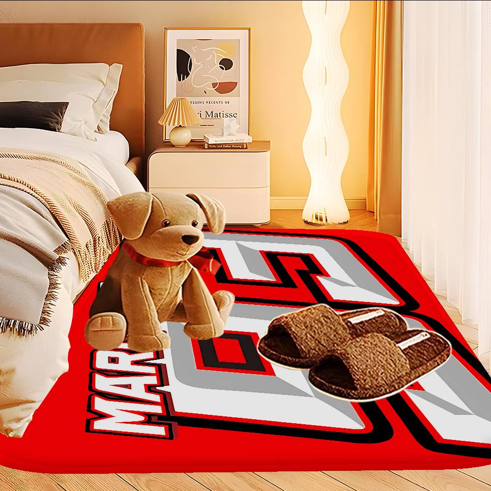 M-Marquezs-s 93 Logo Entrance Door Mat Washable Non-Slip Living Room Sofa Chairs Area Mat Kitchen Welcome Doormat